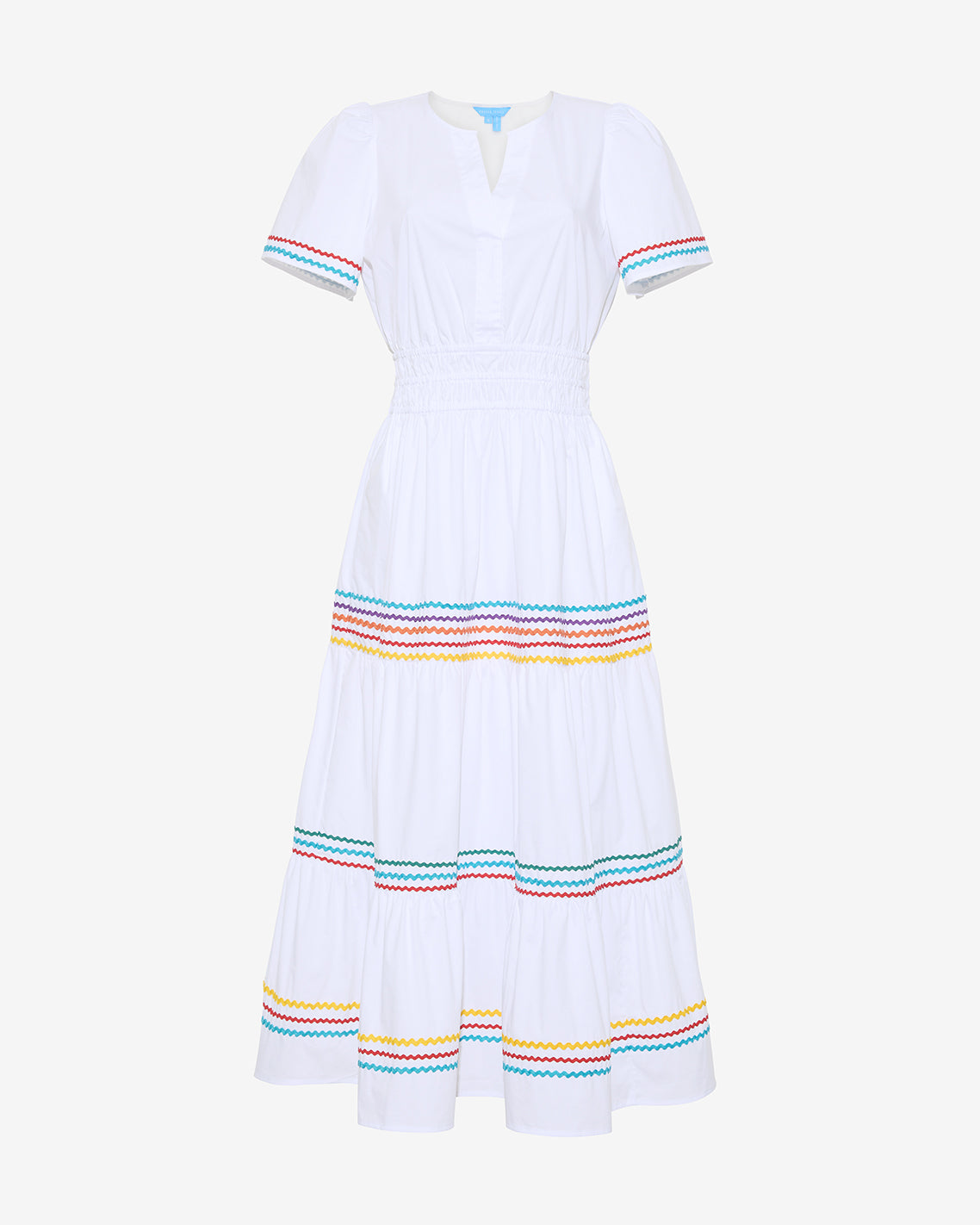 Hollie Midi Dress in Rainbow Ric Rac Rainbow Ric Rac - Draper James