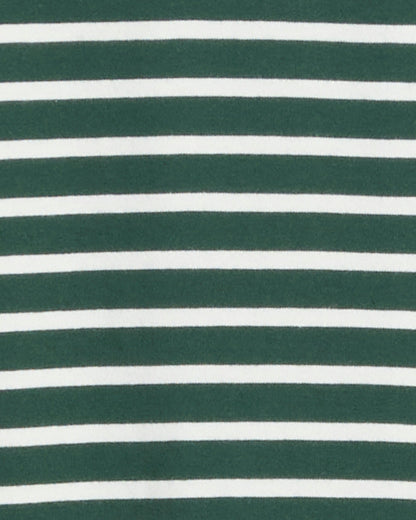Elsie Turtleneck Dress in Green Stripe Green Mariner Stripe - Draper James