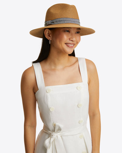 Kylie Love Circle Mini Dress in Linen Magnolia White - Draper James