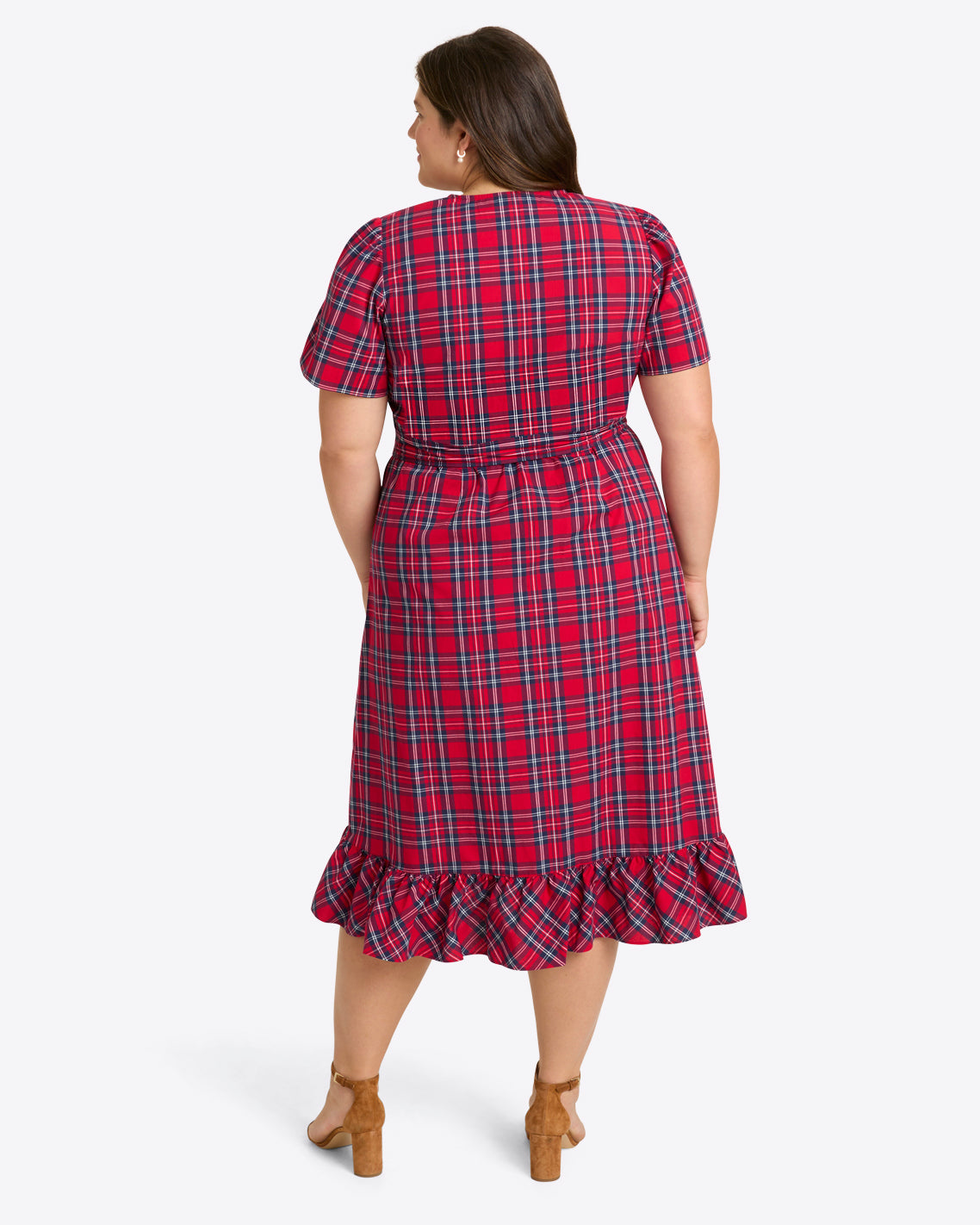 Reba Midi Wrap Dress in Angie Plaid Angie Plaid - Draper James