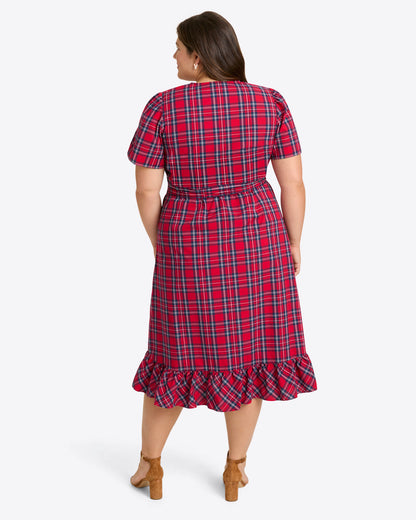 Reba Midi Wrap Dress in Angie Plaid Angie Plaid - Draper James