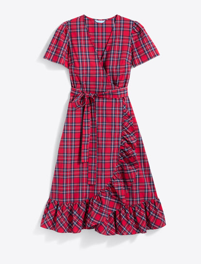 Reba Midi Wrap Dress in Angie Plaid Angie Plaid - Draper James