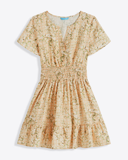 Wilson Mini Dress in Floral Rattan Floral Rattan - Draper James