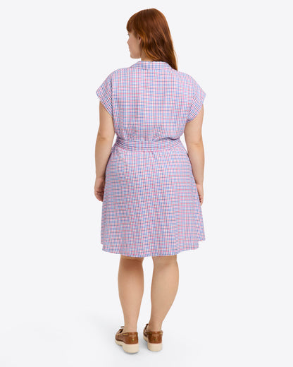 Trisha Shirtdress in Stitched Grid Stitched Grid - Draper James