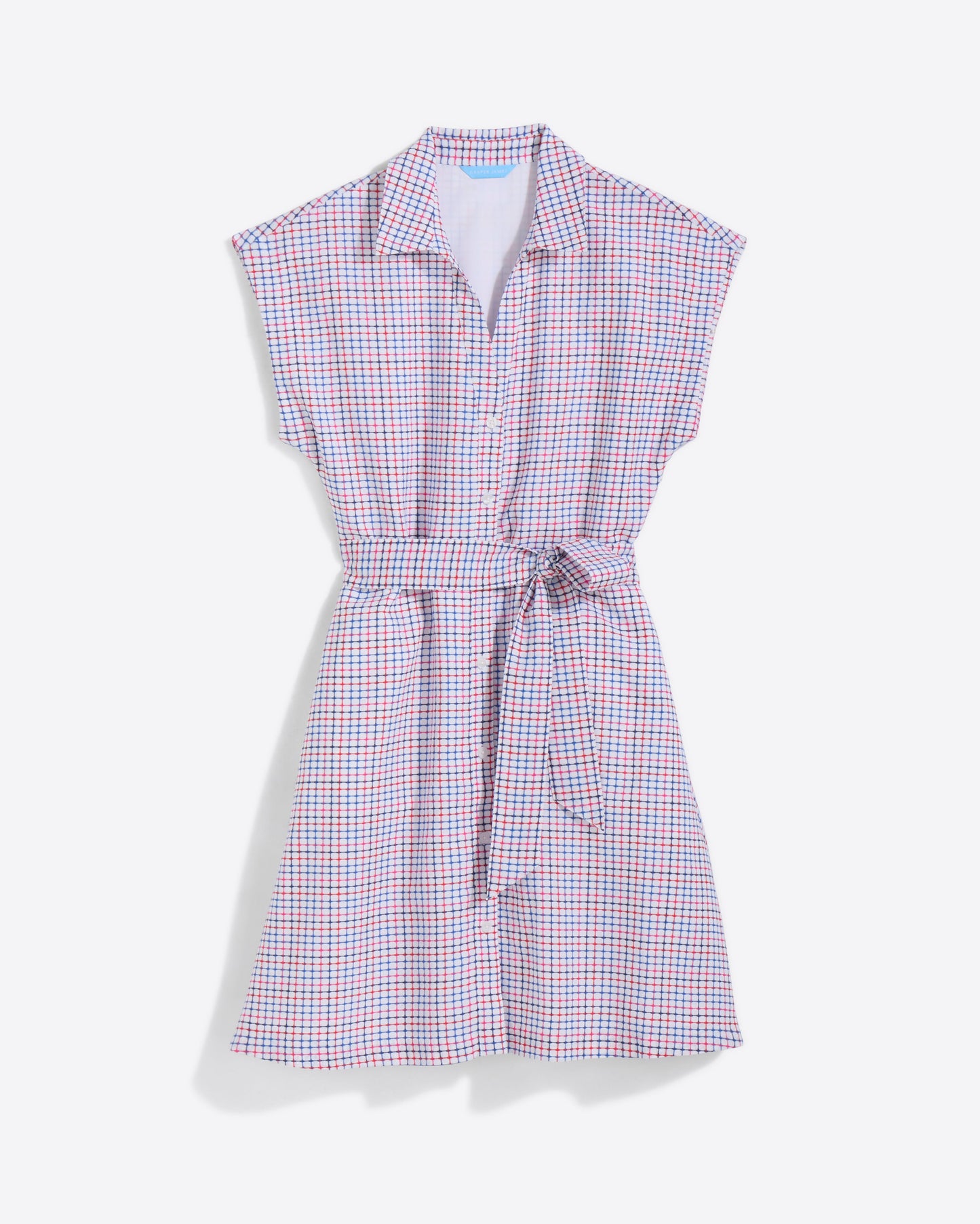 Trisha Shirtdress in Stitched Grid Stitched Grid - Draper James