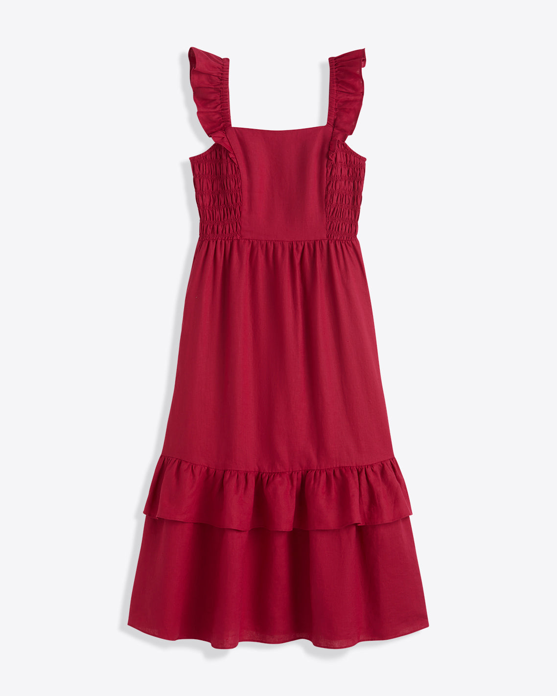 Carrie Midi Dress in Raspberry Pink Raspberry Pink - Draper James