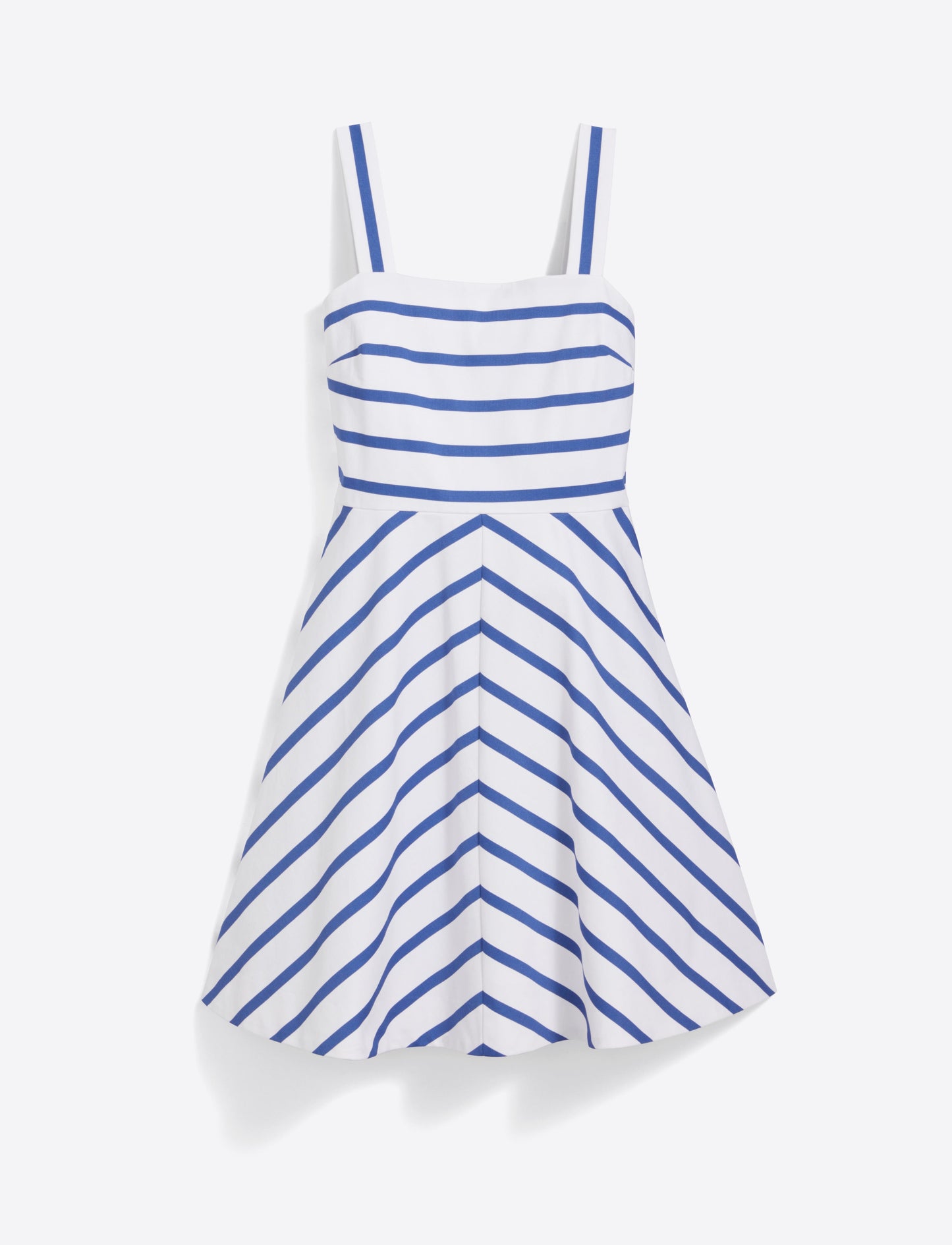 Zoe Love Circle Dress in Cotton Blue Nautical Stripe - Draper James