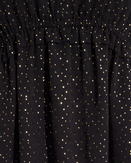 Leah Long-Sleeve Mini Dress in Foil Dot Foil Dot - Draper James