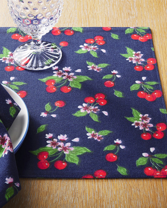 Cherry Blossom Reversible Placemat Set Multicolor - Draper James