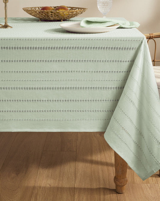 Woven Tablecloth in Sage Green 60x120 Green - Draper James