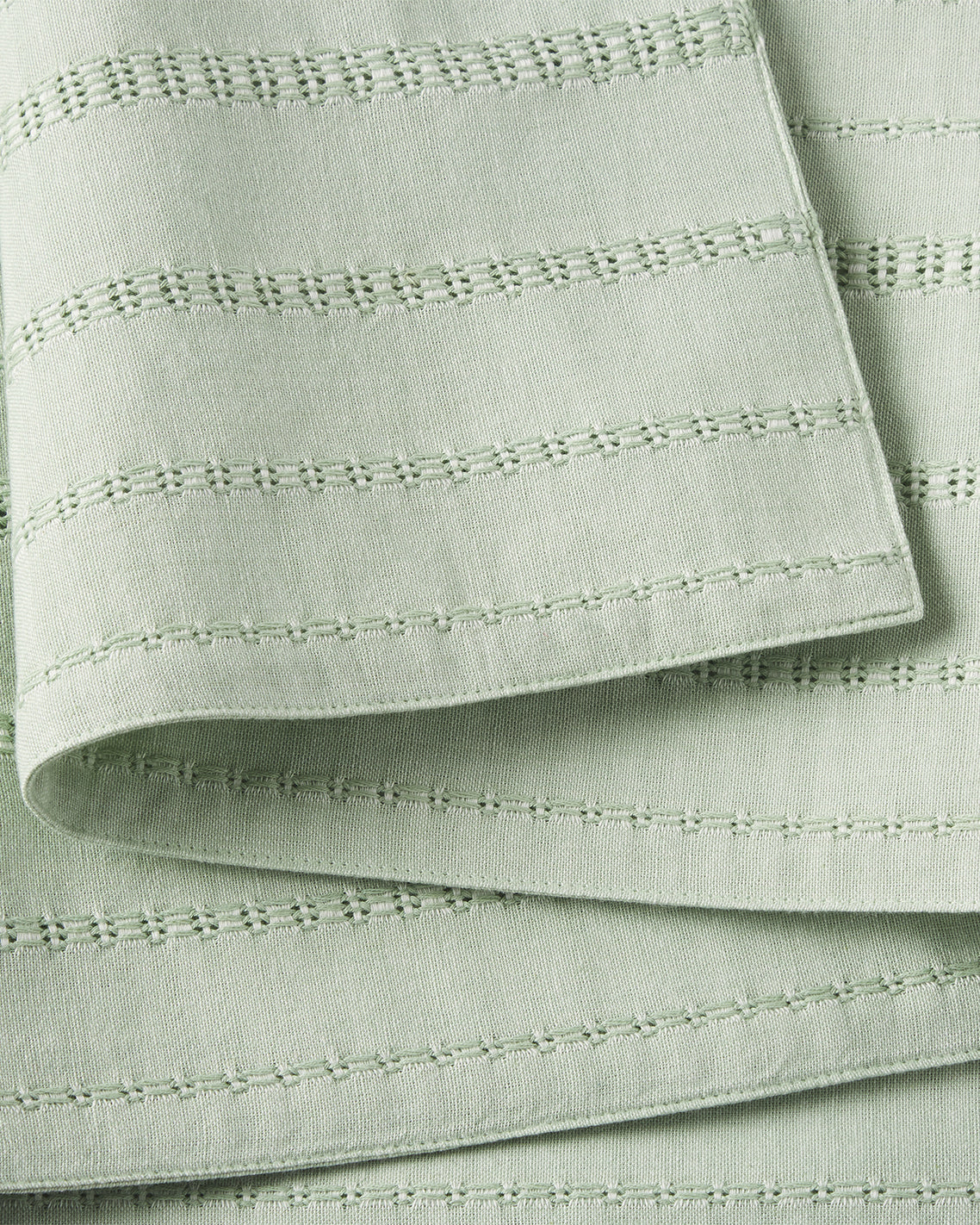 Woven Table Runner in Sage Green Green - Draper James