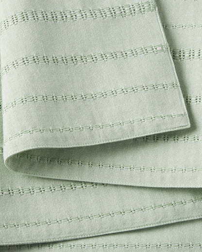 Woven Table Runner in Sage Green Green - Draper James