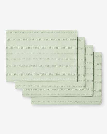 Woven Placemat Set in Sage Green Green - Draper James