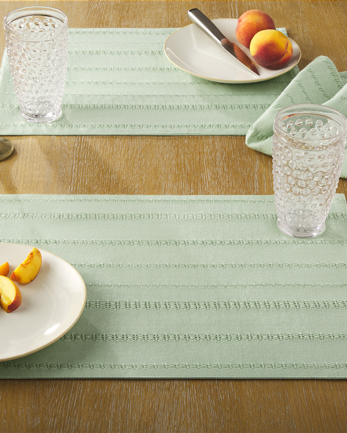 Woven Placemat Set in Sage Green Green - Draper James
