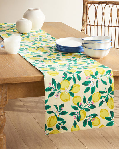 Lemon Blossom Reversible Table Runner Multicolor - Draper James