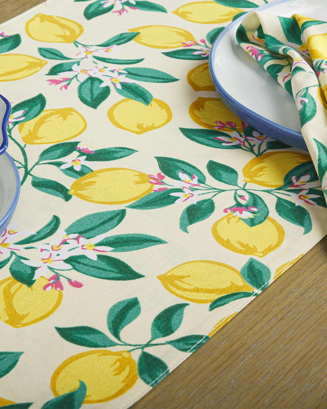 Lemon Blossom Reversible Table Runner Multicolor - Draper James