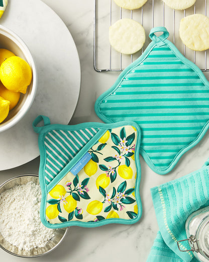 Lemon Blossom Pot Holder Set Multicolor - Draper James