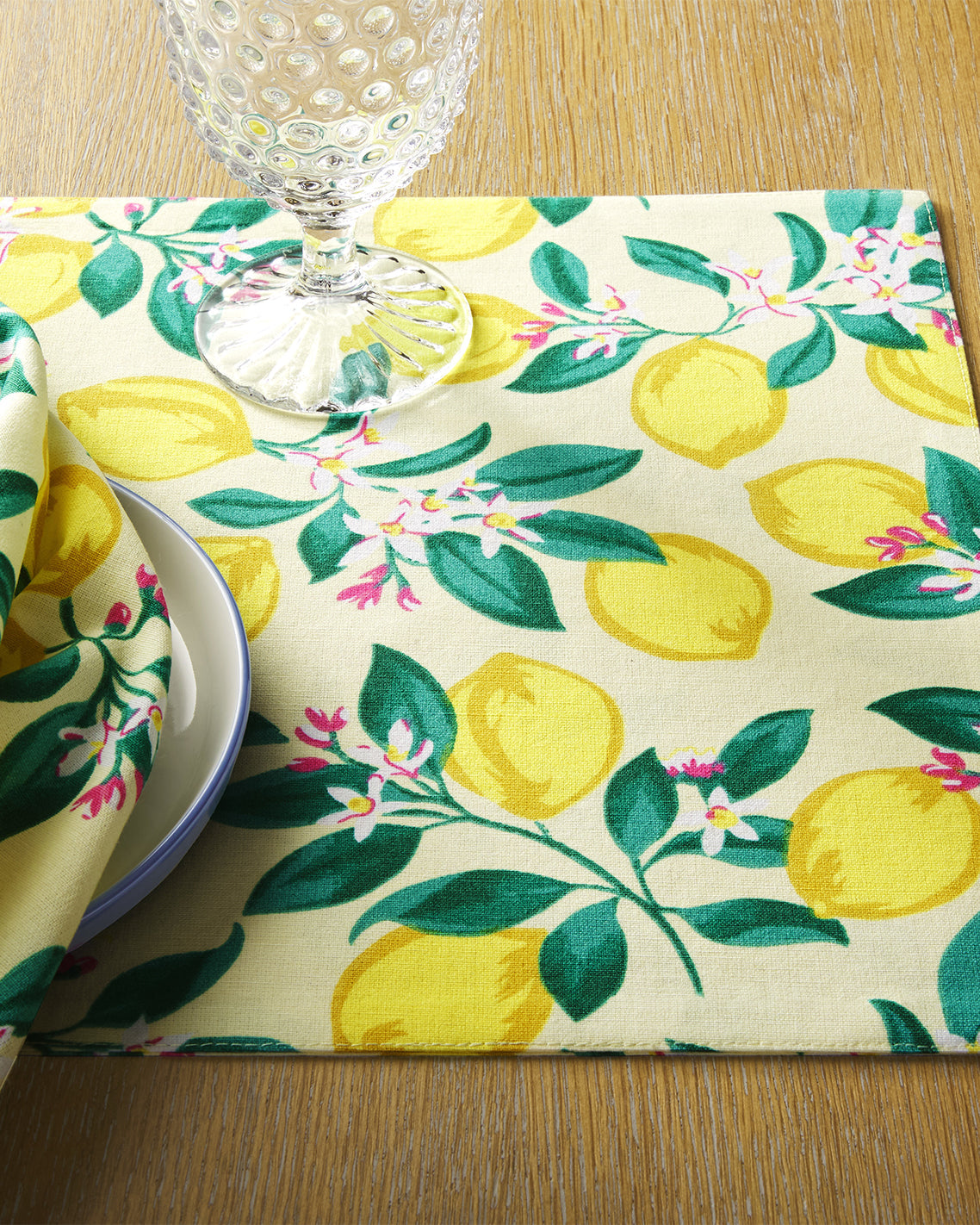 Lemon Blossom Reversible Placemat Set Multicolor - Draper James