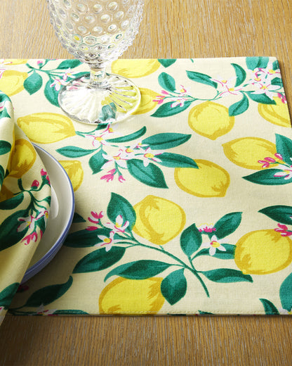 Lemon Blossom Reversible Placemat Set Multicolor - Draper James