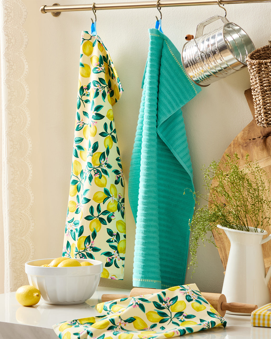 Lemon Blossom Kitchen Towel Set Multicolor - Draper James
