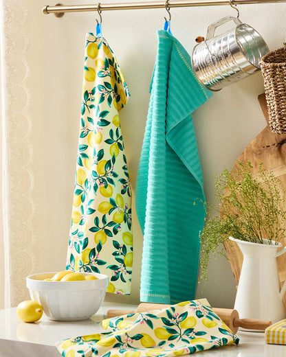 Lemon Blossom Kitchen Towel Set Multicolor - Draper James