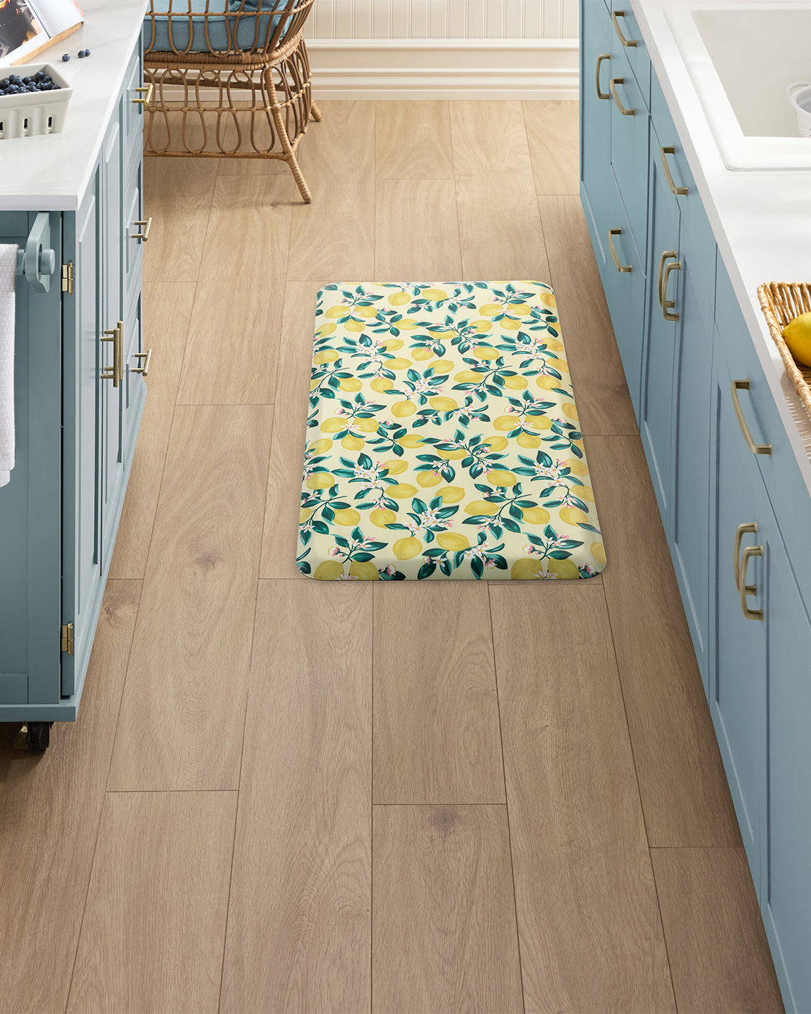 Lemon Blossom Kitchen Mat Multicolor - Draper James