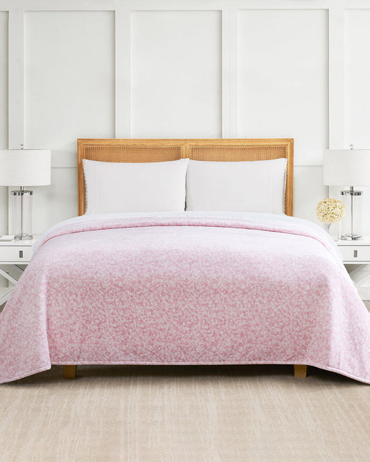 Chalk Pink Velvetloft Blanket Pink Multi - Draper James
