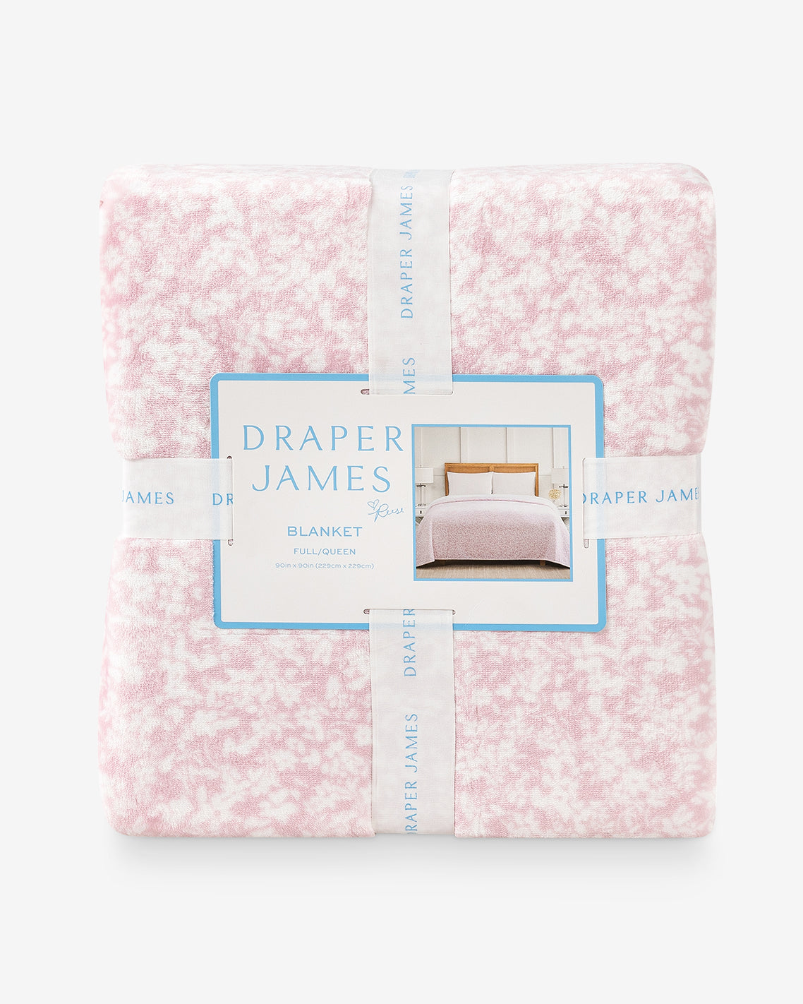 Chalk Pink Velvetloft Blanket Pink Multi - Draper James