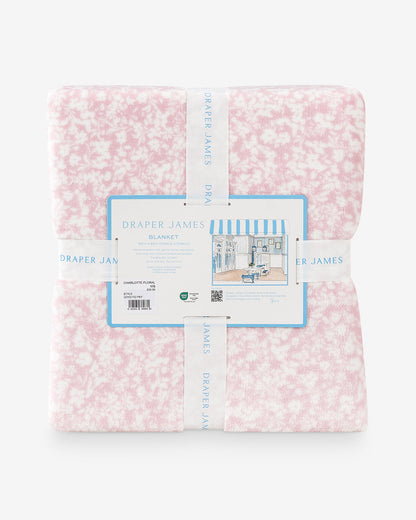 Chalk Pink Velvetloft Blanket Pink Multi - Draper James
