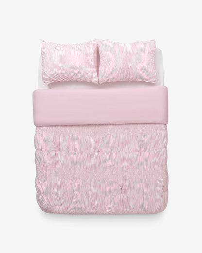Kara Pinstripe Pink Comforter Set Pink Multi - Draper James