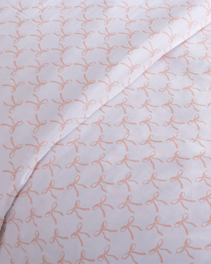 Jamie Bow Cotton Percale Duvet Set Pink - Draper James