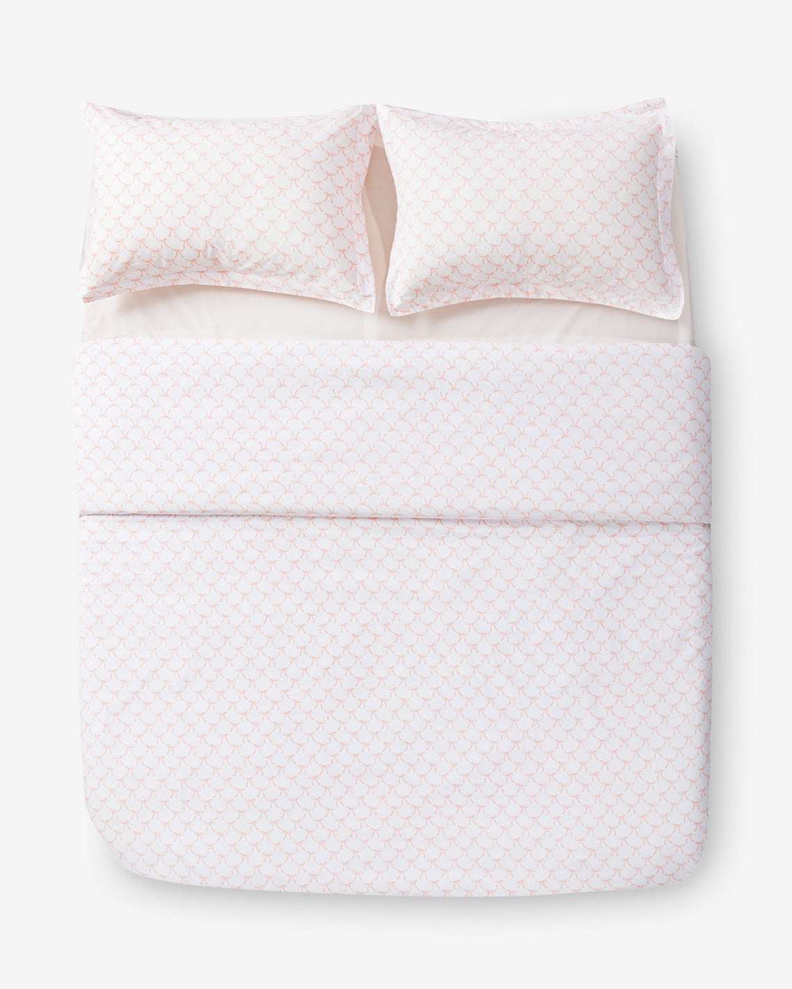 Jamie Bow Cotton Percale Duvet Set Pink - Draper James