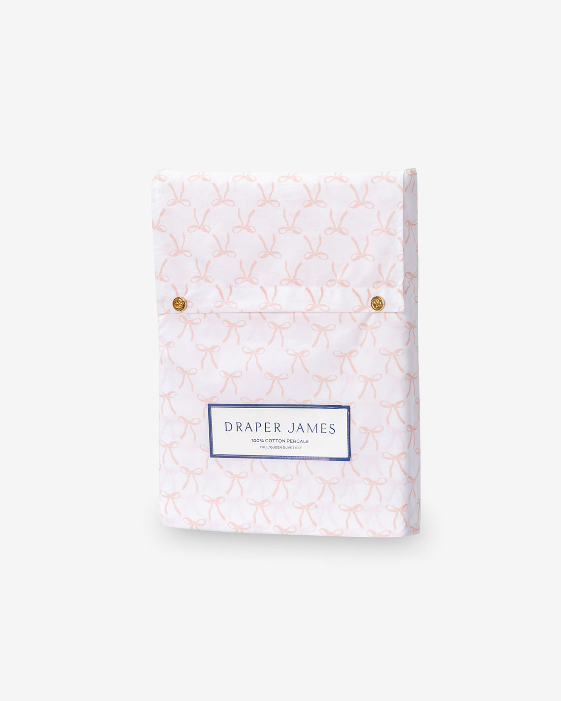 Jamie Bow Cotton Percale Duvet Set Pink - Draper James