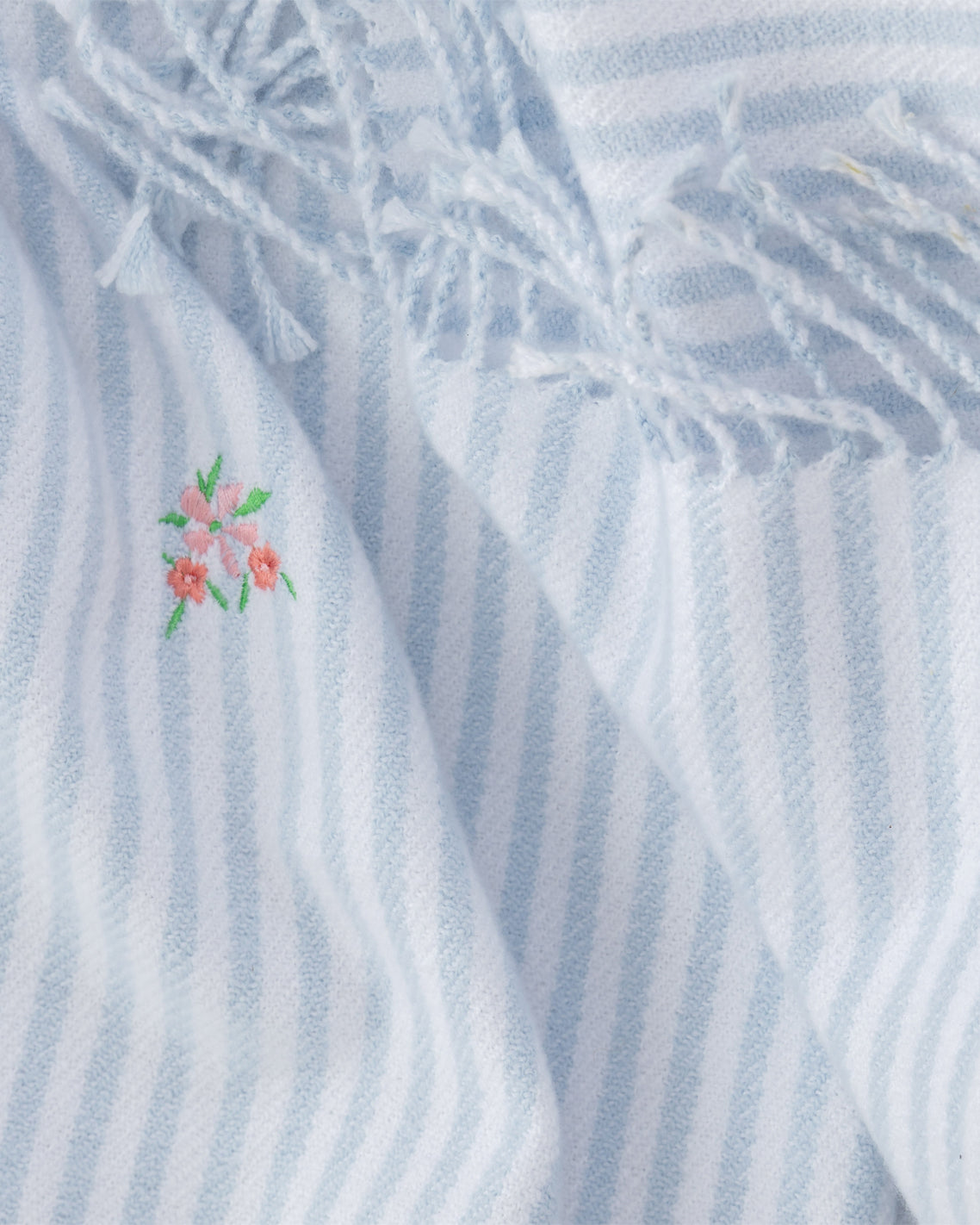 Embroidered Woven Throw Blue Multi - Draper James