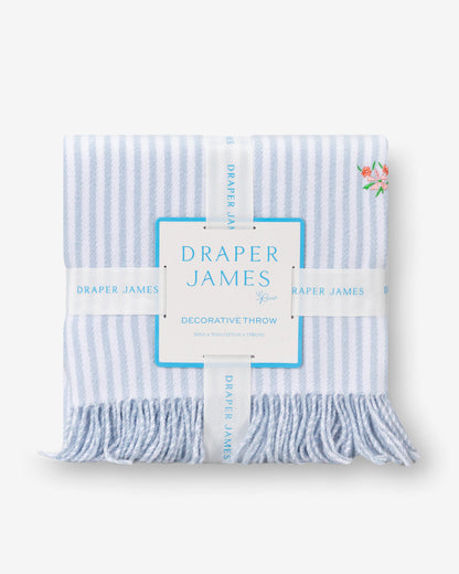 Embroidered Woven Throw Blue Multi - Draper James