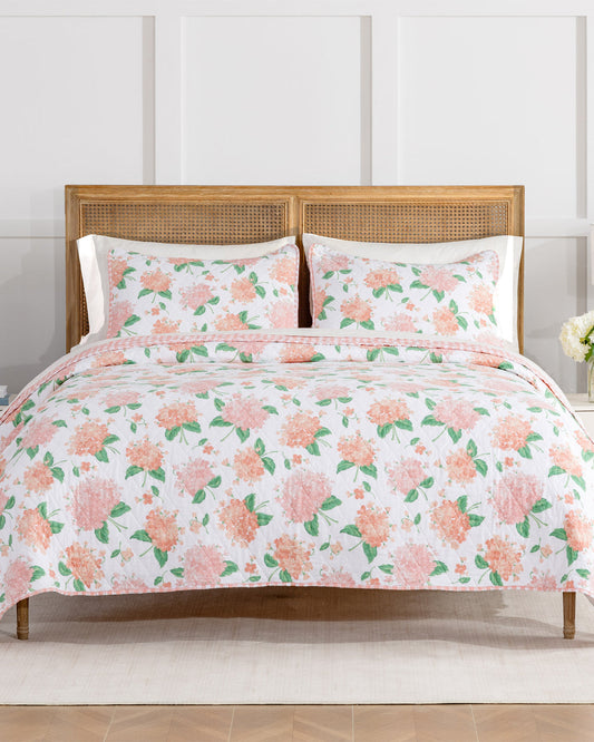 Olivia Hydrangea Quilt Set Pink - Draper James