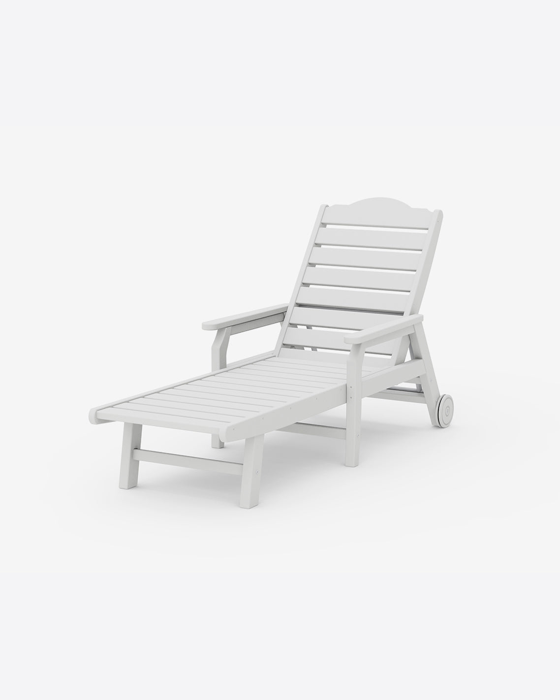 Savannah Chaise with Arms & Wheels in Natural White - Draper James
