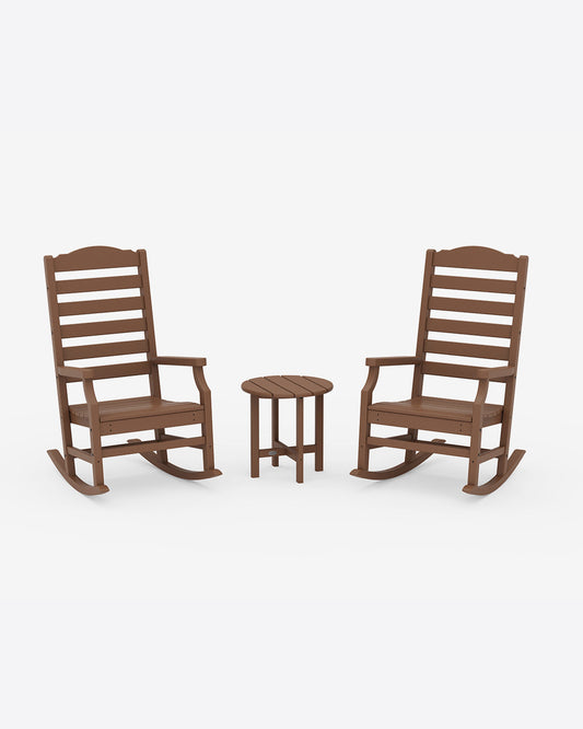 Savannah 3-Piece Rocking Chair Set in Navy Teak - Draper James
