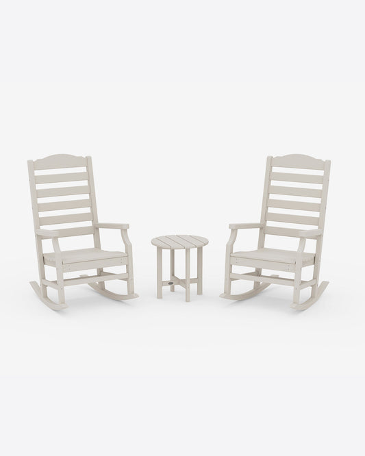 Savannah 3-Piece Rocking Chair Set in White Sand - Draper James