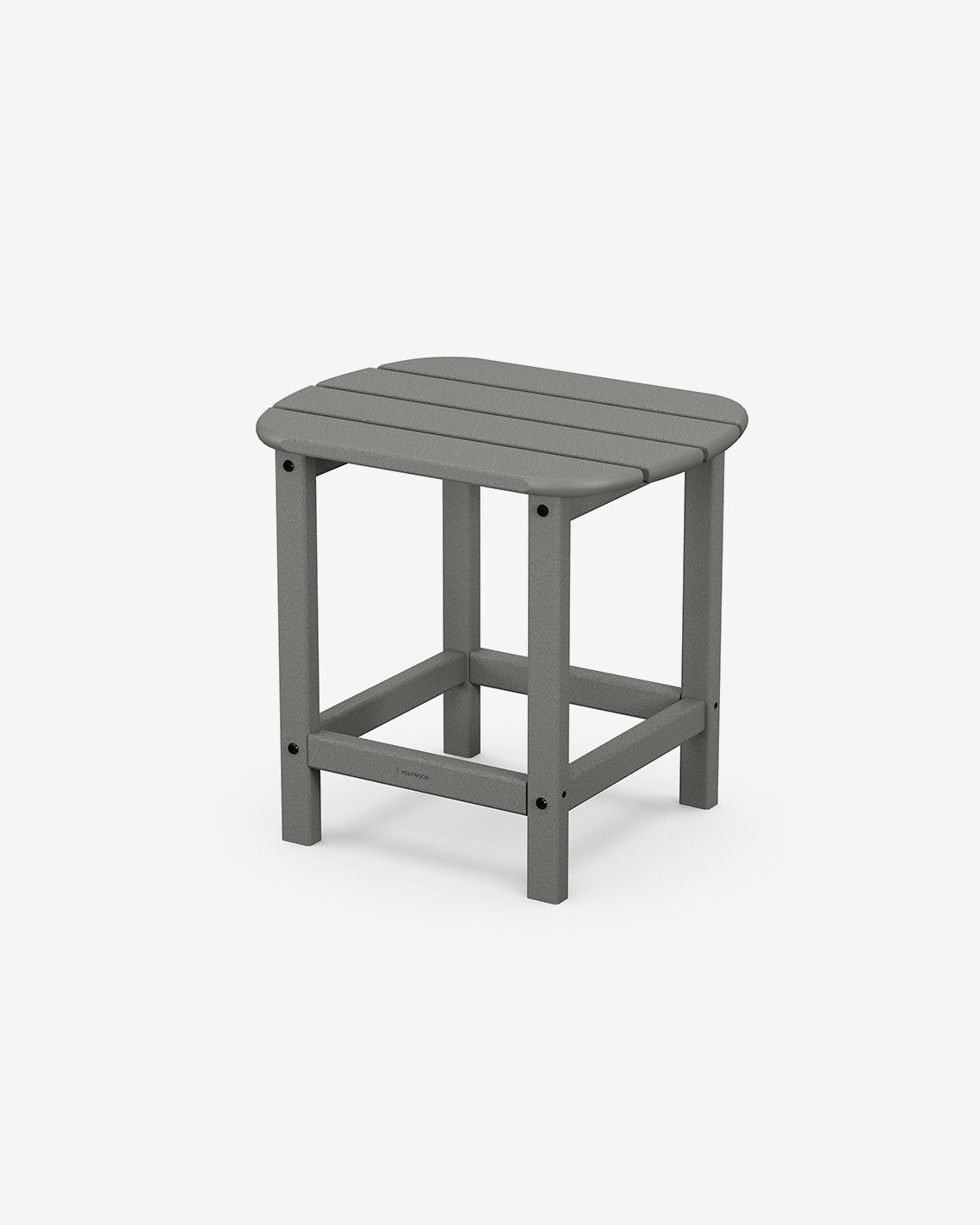 South Beach 18" Side Table in White Slate Grey - Draper James