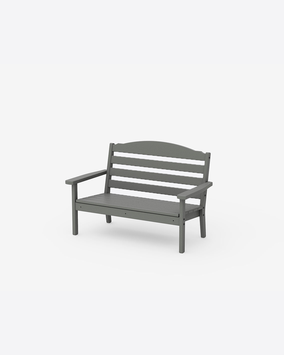 Savannah Kids Bench in White Slate Grey - Draper James