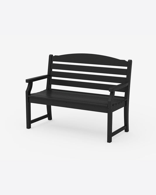 Savannah 48" Bench in Weathered Gray Black - Draper James