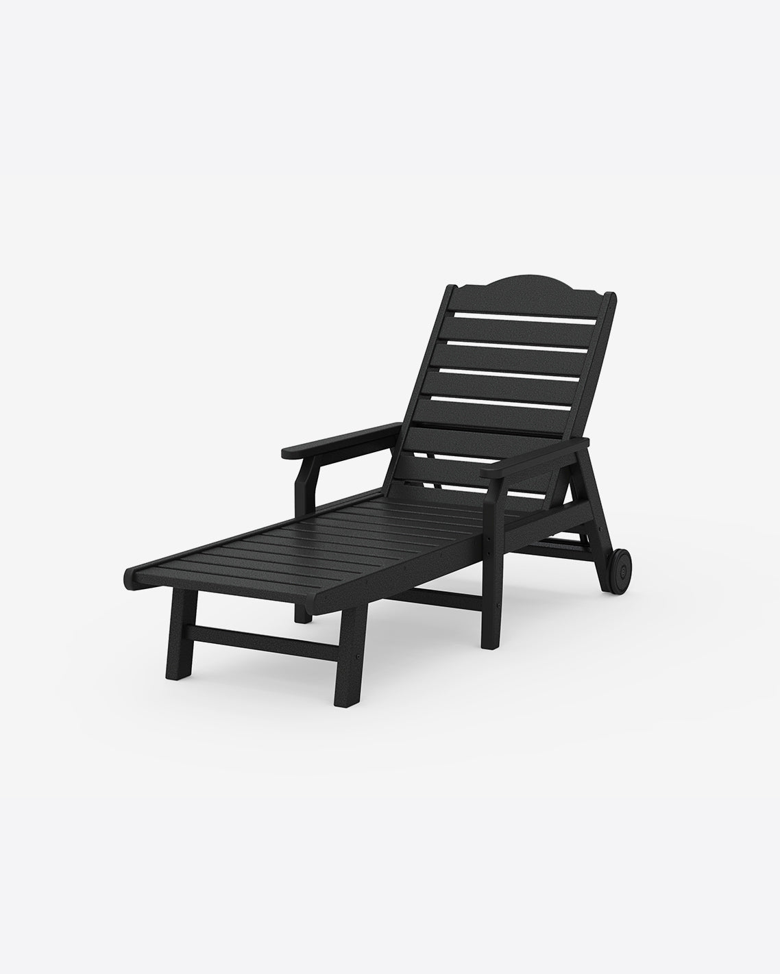 Savannah Chaise with Arms & Wheels in Navy Black - Draper James
