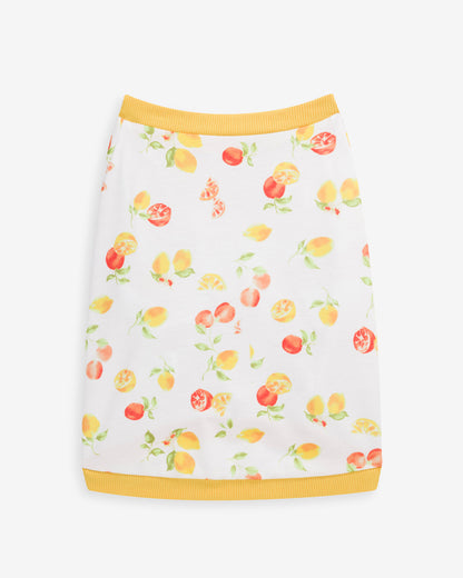 White Watercolor Citrus Sweatshirt Magnolia White Multi - Draper James