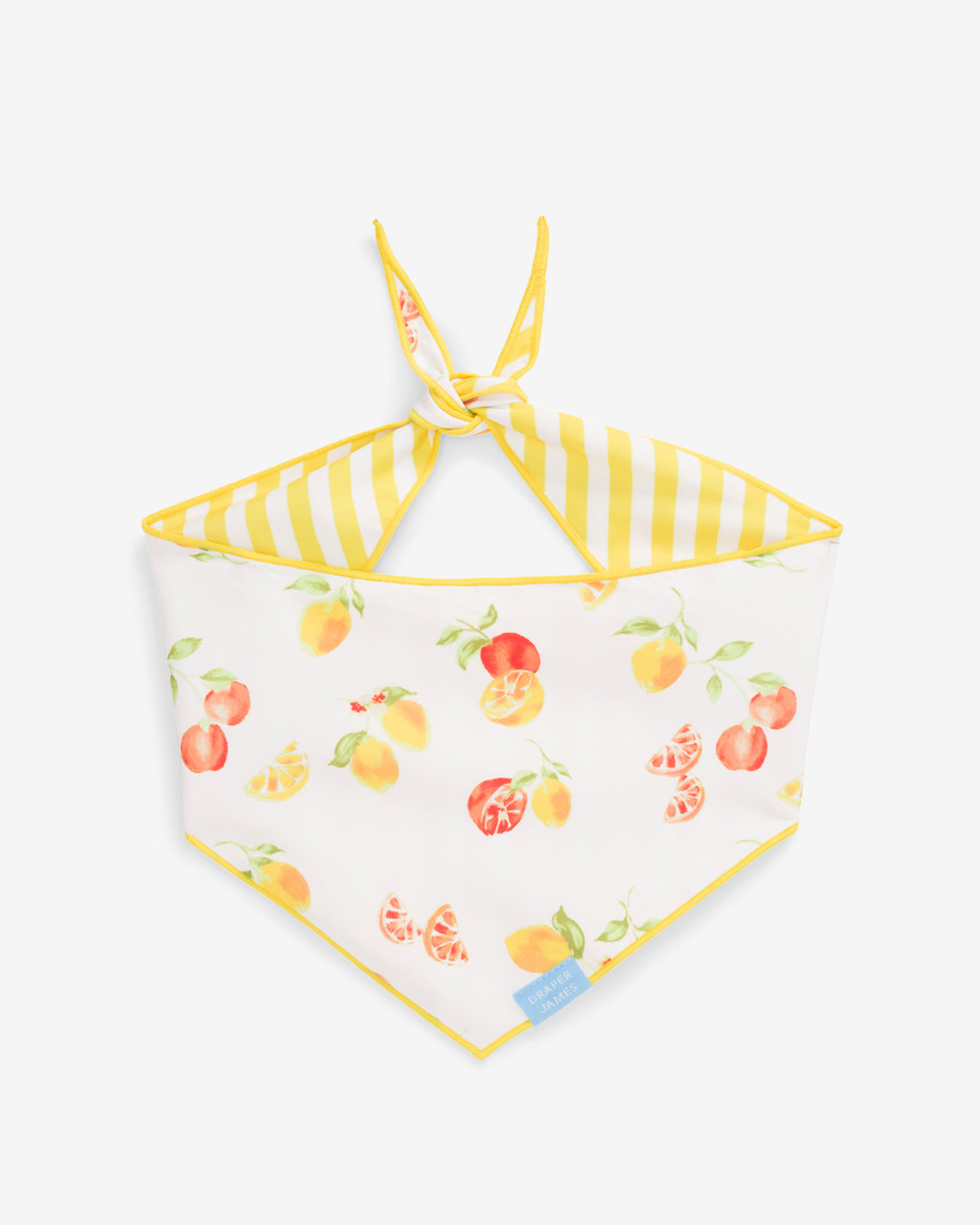 Yellow Reversible Citrus Bandana Yellow - Draper James