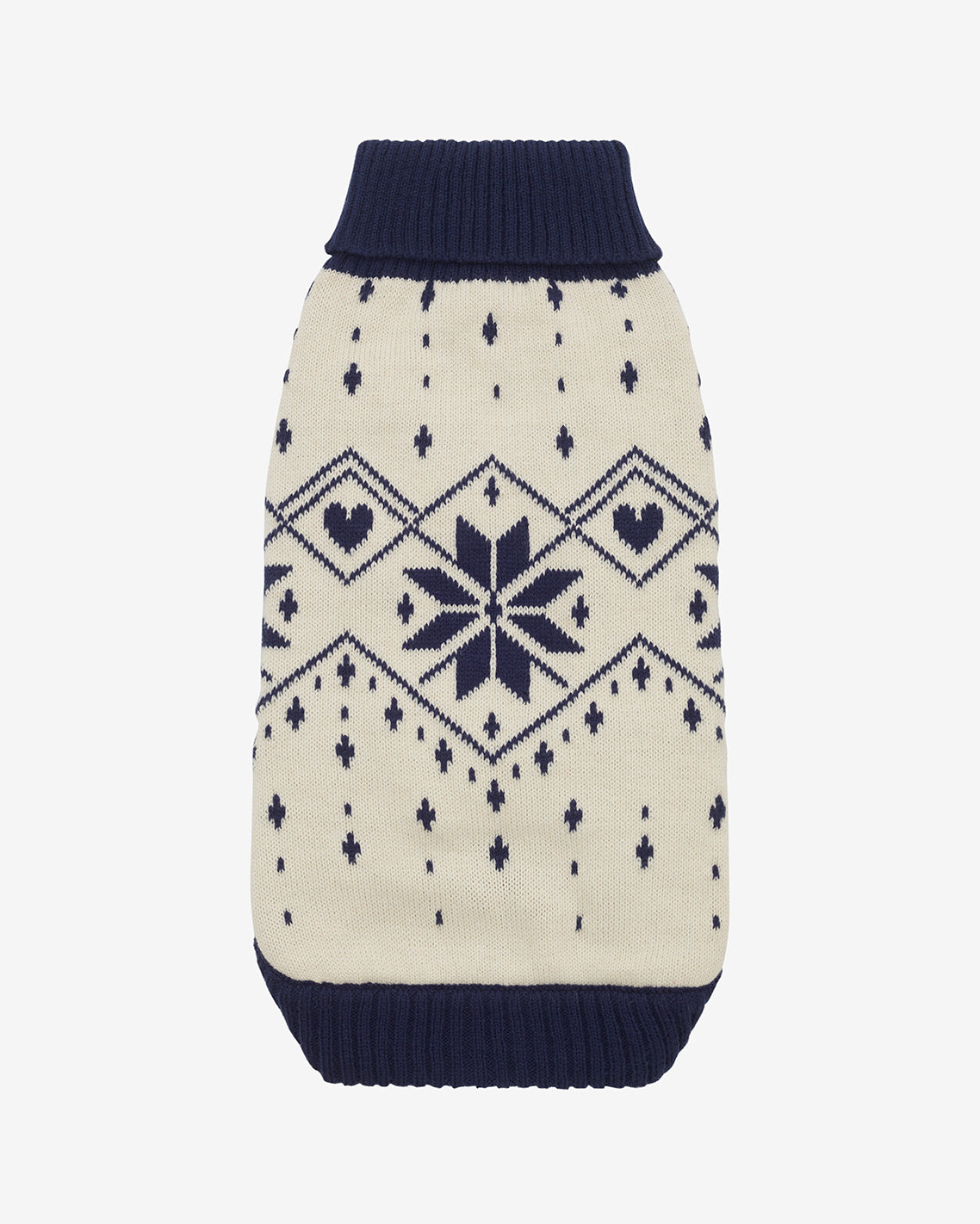 Snowflake Heart Dog Sweater Magnolia White Multi - Draper James