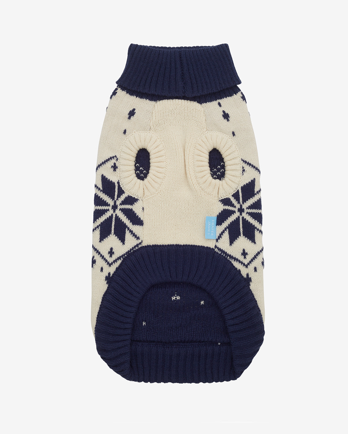 Snowflake Heart Dog Sweater Magnolia White Multi - Draper James