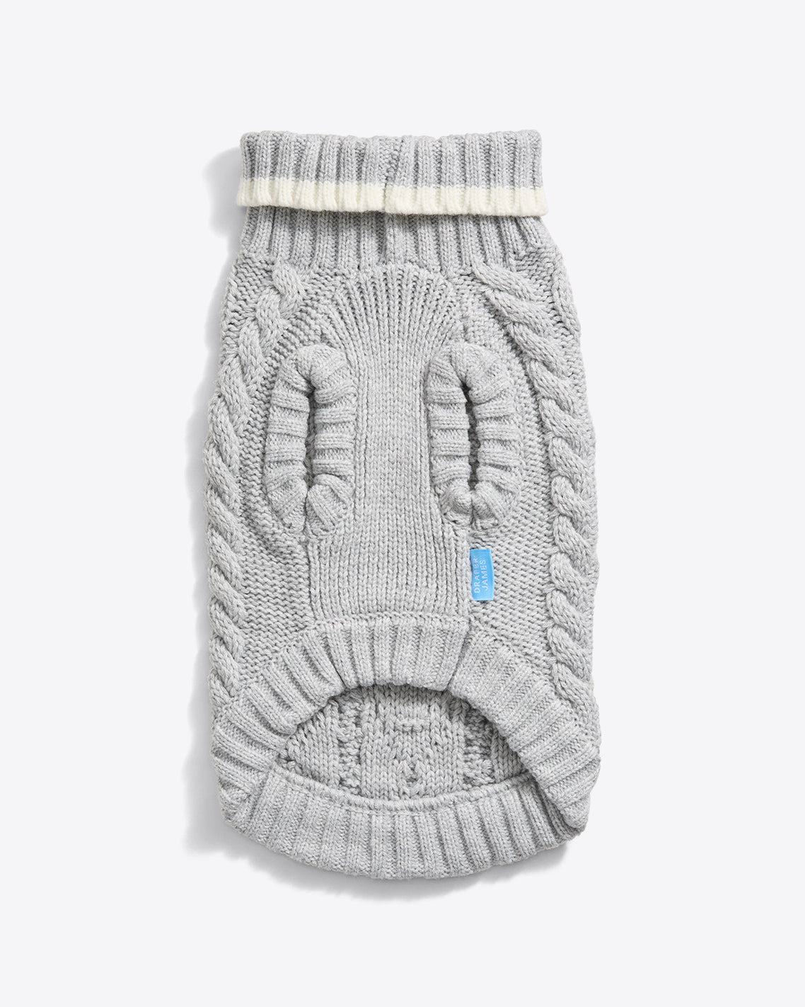 Cable Knit Dog Sweater Grey - Draper James