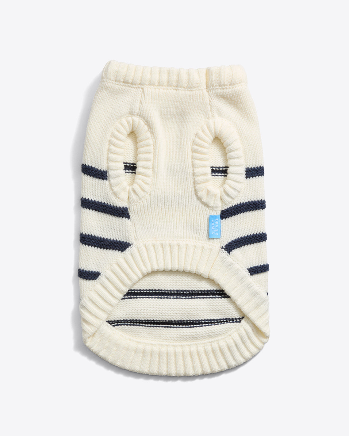 Dog Sweater in Mariner Stripe Magnolia White - Draper James
