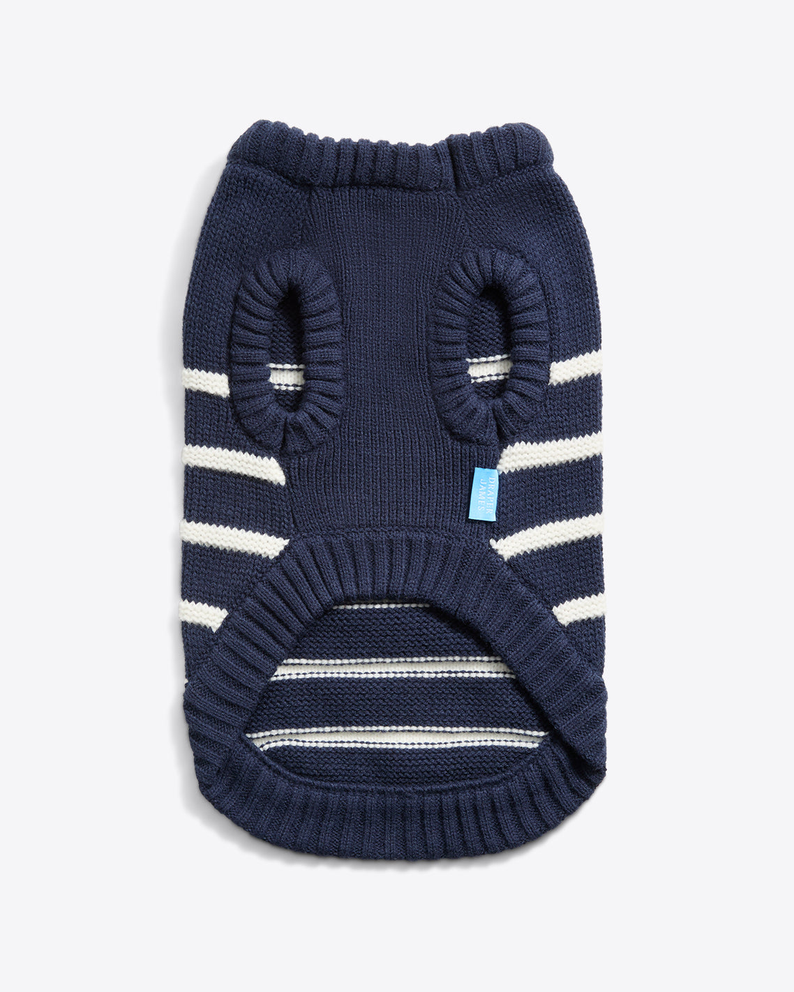 Dog Sweater in Navy Mariner Stripe Nassau Navy - Draper James
